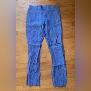 Bar 3 Slim Fit Linen dress pants
